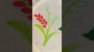 stitch embroidery flowers 🌹🌹 #embroidery #stitch #flowerdesign #beautiful #shorts