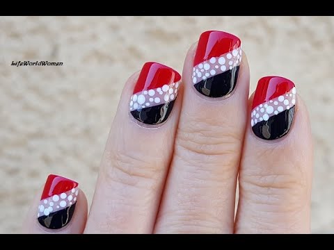 MÓNG TAY ĐEN & ĐỎ Với công cụ chấm trắng thiết kế NAIL ART / Cuộc sống... Bạn đang tìm kiếm một cách để trang trí bộ móng tay của mình? Hãy đến với chúng tôi và khám phá những ý tưởng thiết kế móng tay đen đỏ với công cụ chấm trắng NAIL ART. Bạn sẽ được tự do sáng tạo và biến bộ móng của mình thành một tác phẩm nghệ thuật.