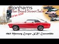 1969 Mercury Cougar XR7 Convertible из Бондианы, Bonhams - The Bond Street (16.12.2020) (ENG SUB)