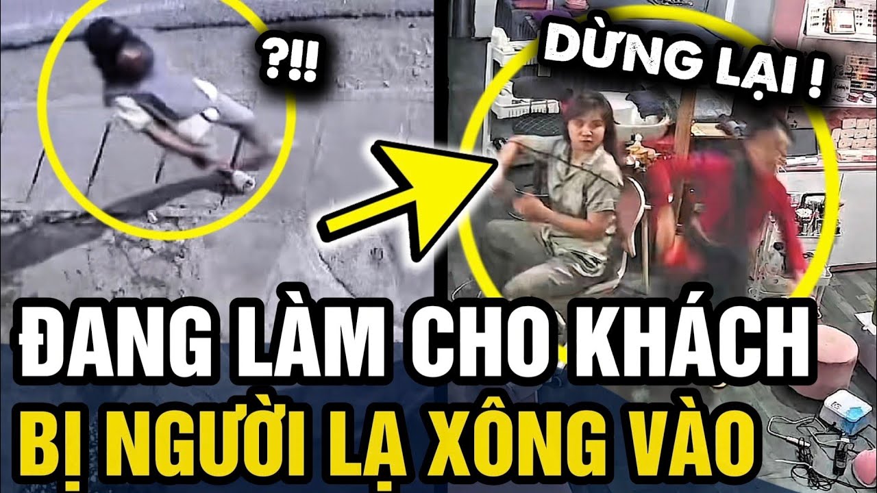 Đang LÀM TÓC cho khách thì người đàn ông tóc dài đòi mở cửa vào khiến cả 2 HỐT HOẢNG | Tin 3 Phút