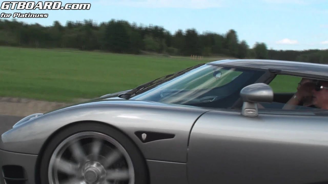 Koenigsegg CCR Evolution in action vs Ferrari 599, Porsche Carrera GT  and 911 Turbo PDK + more