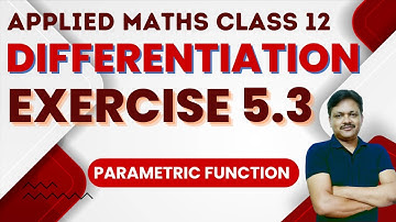 Differentiation Ex 5.3 | Applied mathematics class 12 |  Gaur Classes