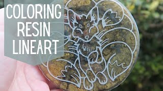 4 Ways: Coloring Engravings / Line Art for Resin Pieces