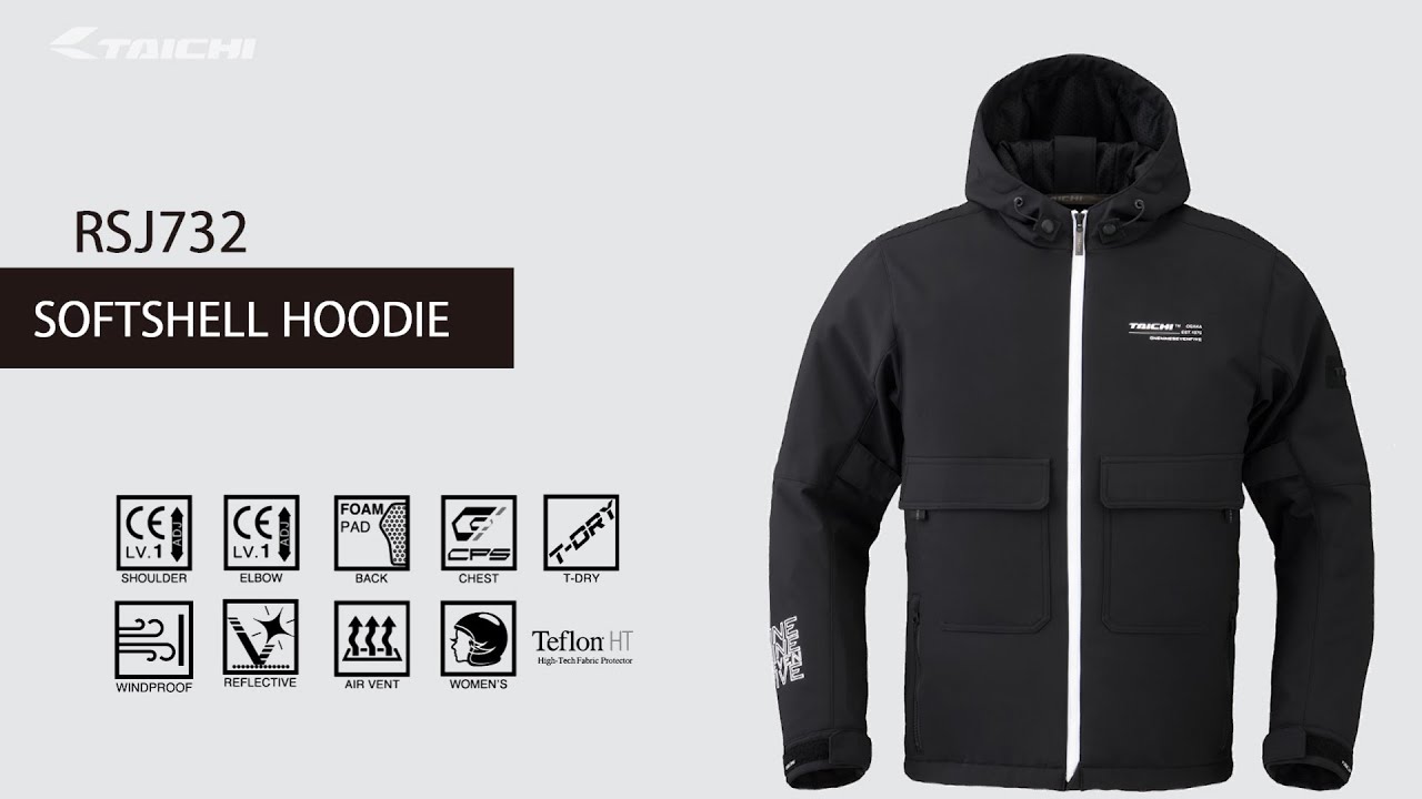 TAICHI】RSJ732 SOFTSHELL HOODIE - YouTube
