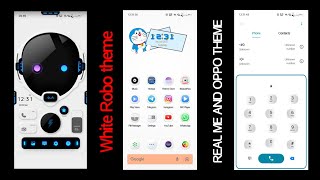 White Robo theme 🔥🔥for real me and oppo mobile theme#realme3protheme #oppomobiletheme screenshot 3