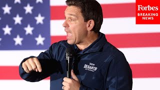 JUST IN: DeSantis Lambasts Biden And Trump At Campaign Rally In Eldridge, Iowa