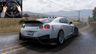 1000HP GODZILLA R35 GTR - Forza Horizon 5 | Steering Wheel Gameplay