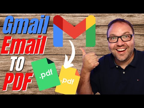 How to Save Email as PDF in Gmail | Windows 10