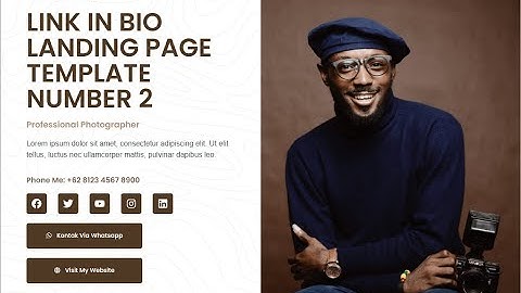 LINK IN BIO LANDING PAGE TEMPLATE