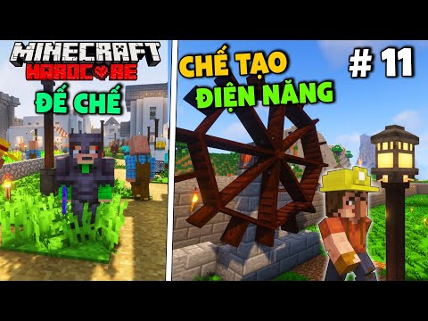 Minecraft: Đế chế Zombie tập 11 xây dựng ngành tạo điện năng cho đế chế dân làng