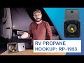 RV Propane Hookup with Locking Hatch Door