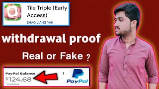 Tile Triple App withdrawal proof // Tile Triple App real or Fake // Tile Triple App review screenshot 1