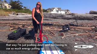 Diana Lesieur shows how to Inflate your Adventure Row/Fitness Row SUP and answers other FAQ