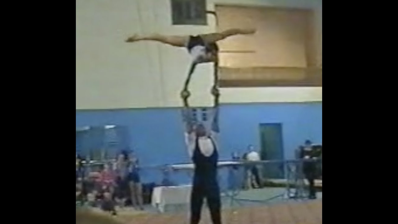 Смешанная пара, акробатика, баланс; Ростов-на-Дону 2000г - YouTube