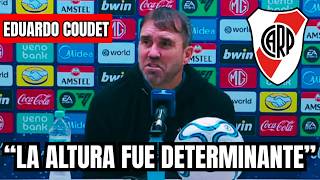 🎙️LA CONFERENCIA DE PRENSA DE CHACHO COUDET LUEGO DEL EMPATE DE RIVER 🆚 INDEPENDIENTE SANTA FE