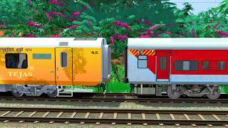 LHB RED COUPLING LHB TEJAS EXPRESS TRAIN | BUMPY RAILROAD | Train Simulator | Railwork | NTG GAMING screenshot 4