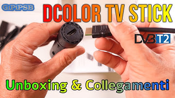 DCOLOR USB Stick 2 nuovi Decoder Digitale Terrestre DVB-T2 - Unboxing & Collegamenti ASMR