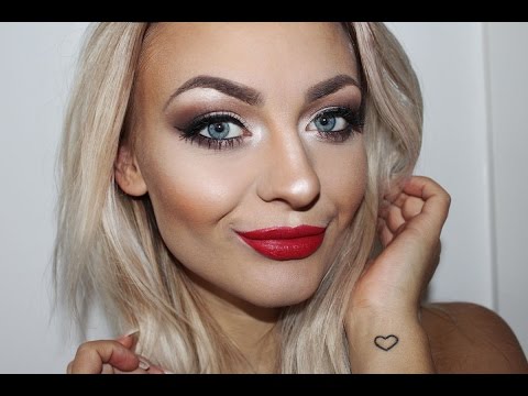 Rote Lippen Festtage Make Up Glam Red Lips Holiday Make Up Youtube