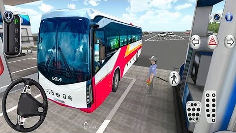 New Intercity Hyundai Bus in Highway Rest Area - 3D Driving Class 2025 - Best Android Gameplay 950