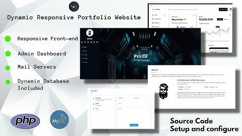 Dynamic Responsive Personal Portfolio Website With Admin Panel | PHP Mysql  |  The terminal Boy