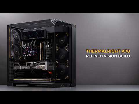 Ultra Clean Panoramic Gaming PC Build with Thermalright Vision | TUF Gaming | 9800X3D & 5070 Ti