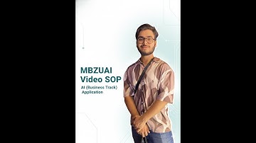 MBZUAI Undergraduate Application – Video SOP | Wajid Iqbal