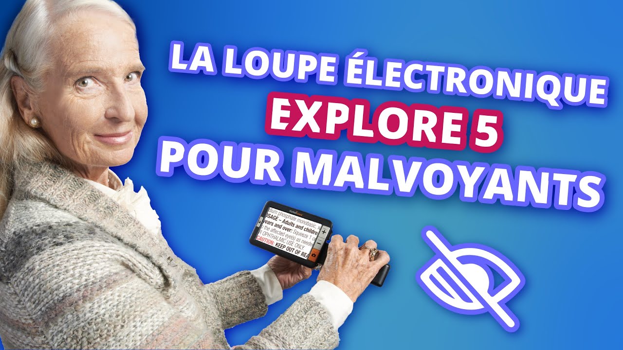 Une loupe électronique pour personnes malvoyantes avec poignée très ergonomique !