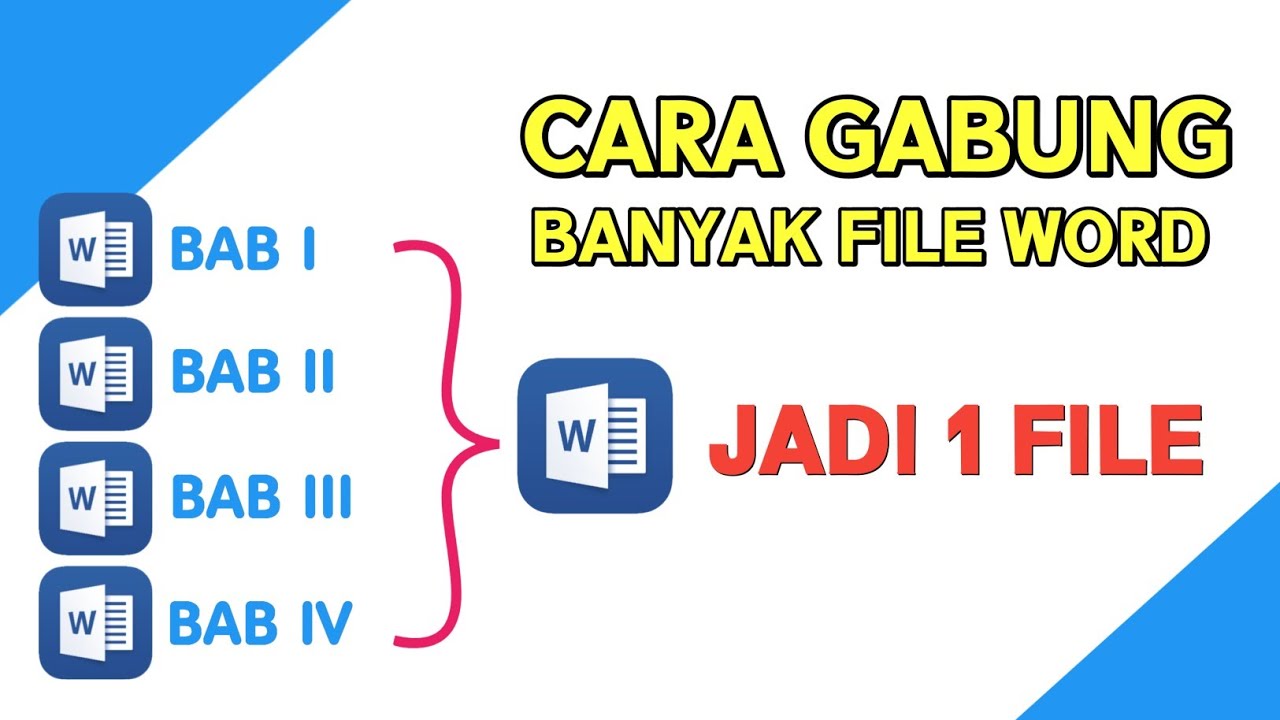 Cara menyatukan file word menjadi satu youtube