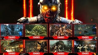 "zombie chronicles" dlc 5 all 8 maps officially revealed!!! (black ops
3 zombies)