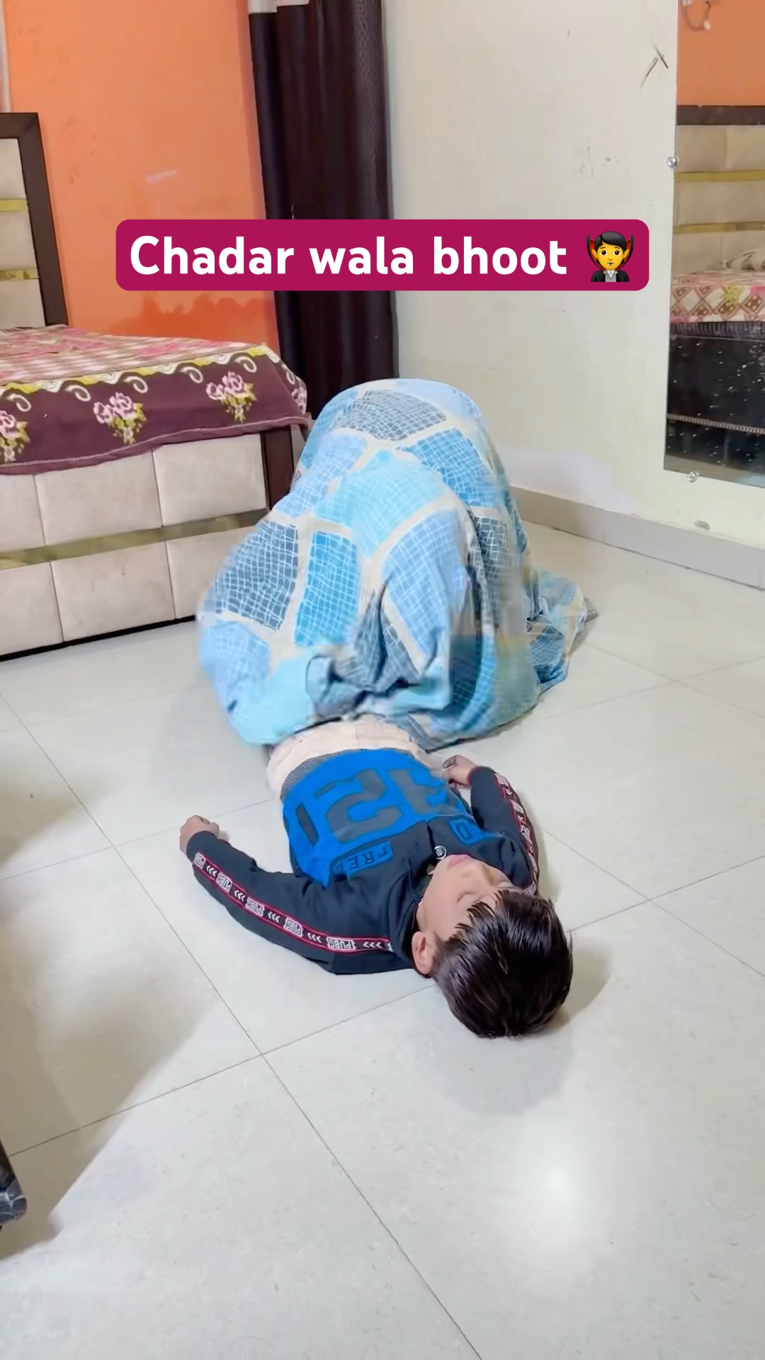 Chadar wale bhoot ne sab bacho ko kha liya #shorts #funny #comedy #youtubeshorts #shortsfeed