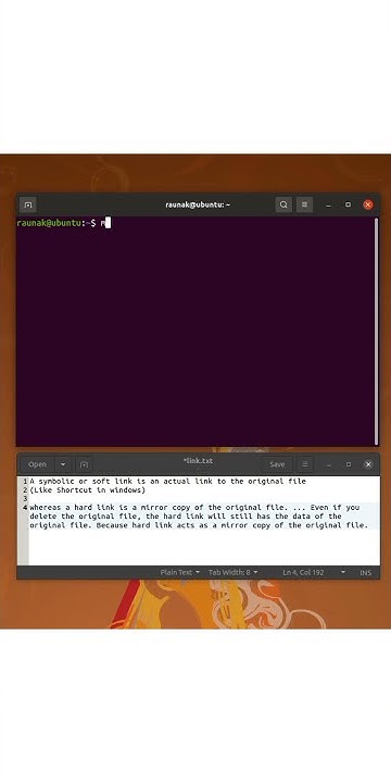Create Hard link and Soft link in Linux terminal by commands - YouTube