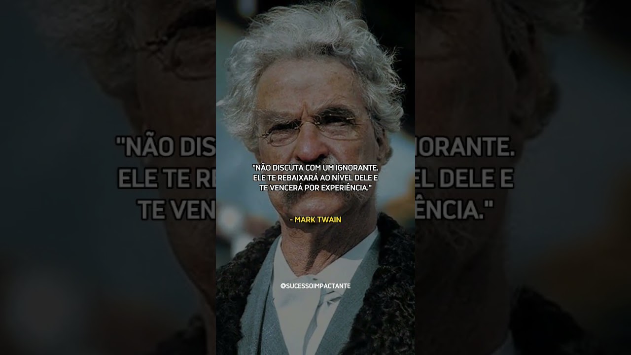 UMA DAS MELHORES FRASES DE MARK TWAIN