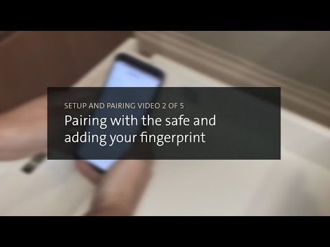 Step 2: Pairing with the safe and adding your fingerprint