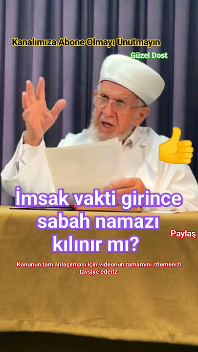 İmsak vakti girince sabah namazı kılınır mı?