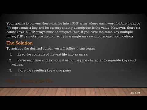 How to Convert Text File Content to PHP Array