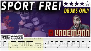 Sport frei (DRUMS ONLY) - Till Lindemann | DRUM SCORE Sheet Music | #697 DRUMSCRIBE