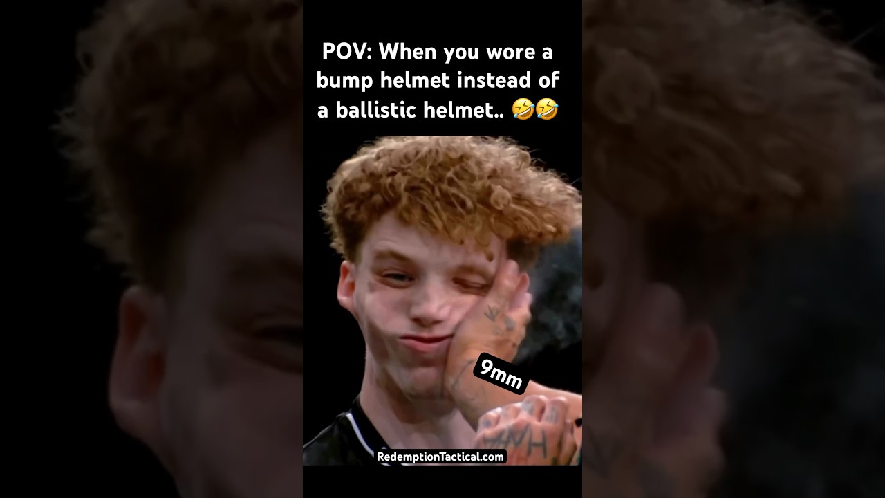 Don’t accidentally wear your bump helmet into battle 