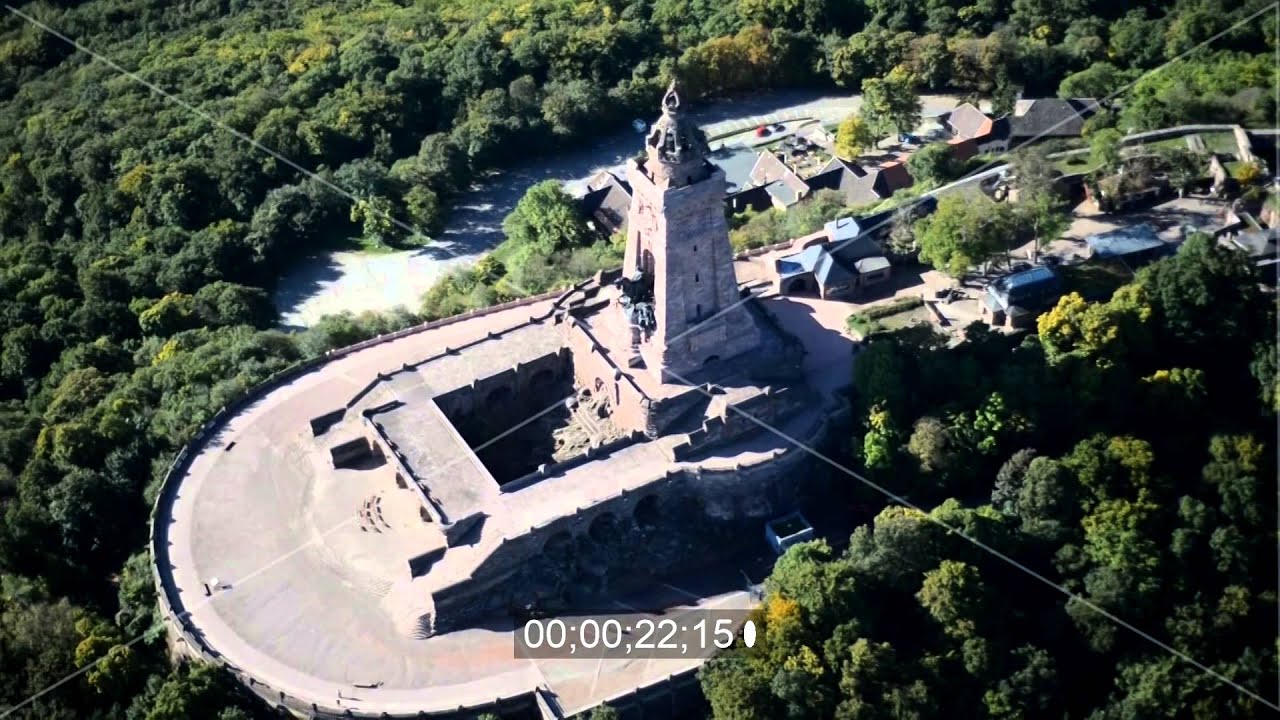 Kyffhäuserdenkmal bei Steinthaleben in Kyffhäuserland im Bundesland Thüringen