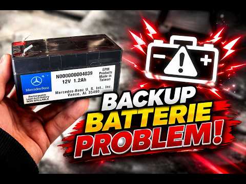 Replacing the backup battery in a Mercedes-Benz ML W164