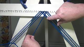 Rectangular Continuous Strand Scarf   Part 1
