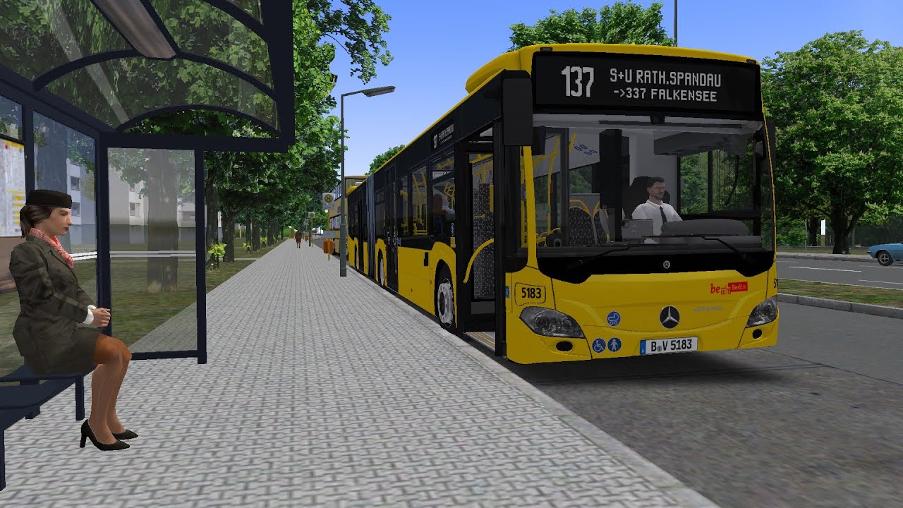 OMSI 2 | Spandau M&Z | Mercedes-Benz C2 E6 GN BVG | 137 nach Rath. Spandau ➡ 337 nach Bf. Falkensee