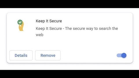 Keep It Secure browser hijacker - how to remove?