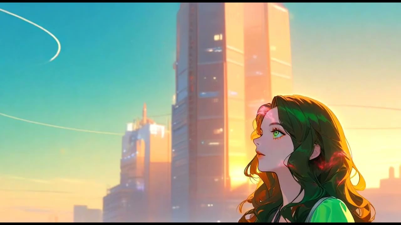 SHINING WING FOREVER (Japanese AI animation,main song ver.) JIYU Music Channel.