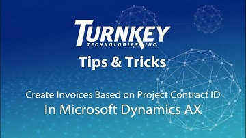 Invoice Customers Based on Project Contract ID in Microsoft Dynamics AX