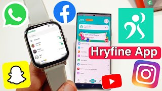 Hryfine App Me whatsapp, instagram, facebook For Smartwatch | WhatsApp In Hryfine app on watch screenshot 3
