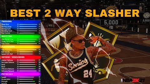 NBA 2K21 BEST DRIBBLING 2 WAY SLASHER BUILD BEST REP GRINDING BUILD