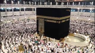Suasana sholat Isya di Masjidil Haram