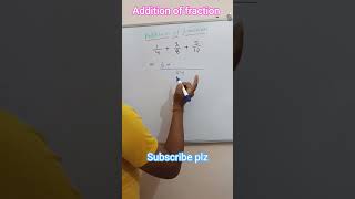 Addition of fraction! #math #maths #mathtricks #mathtrick #yt #ytshorts