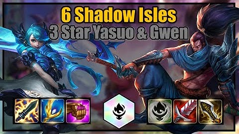 First game on PBE set 9 I hit ⭐⭐⭐ Yasuo & Gwen with 6 Shadow Isles | TFT Runeterra Reforged Gameplay
