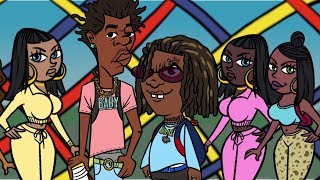 Lil Gotit - Da Real Hoodbabies Remix feat. Lil Baby (Official Animation)